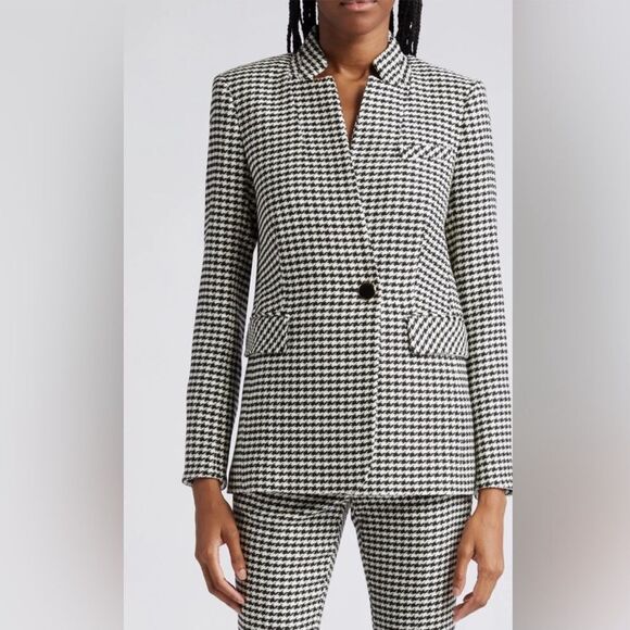 Veronica Beard Wilshire Houndstooth Dickey Blazer Jacket - Picture 1 of 3